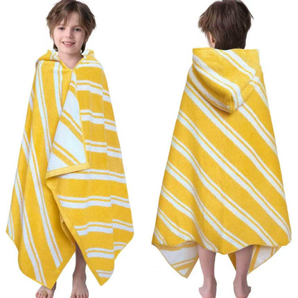 Toddler Hooded Towel Wrap, 3-10 Years, 100% Cotton,Daisy