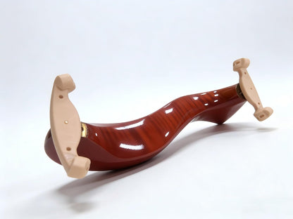 Violin Shoulder Rest for 4/4 & 3/4 Violins, Burgundy Tiger Stripe - photo 2