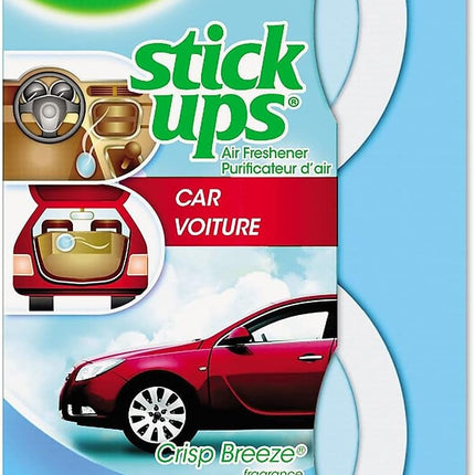 Air Wick Stick Ups Air Freshener, Crisp Breeze, 2 Count
