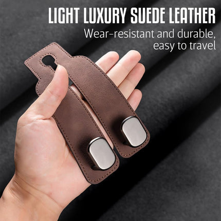 Car Seat Back Double Hook, Car Headrest Hook for Purses and Bags, Durable Hanging Hooks for Handbags, Groceries, and Accessories, Tidy Car Organizer (Grey*2)