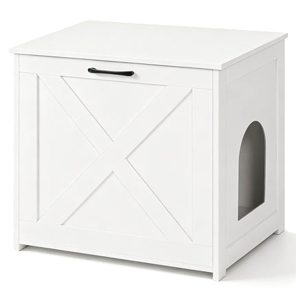 Cat Litter Box Enclosure, Hidden Litter Box Furniture, 23.6 Inches