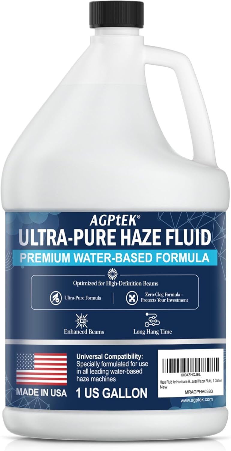 Water-Based Haze Fluid for Stage Effects - 1 Gallon