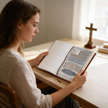 66-Page Bible Study Guides and Devotional Journal with Daily Scripture Quotes, Prayer Prompts, Cross-References, and Reflection Guides - A Comprehensive Year-Long Plan and Christian Gift