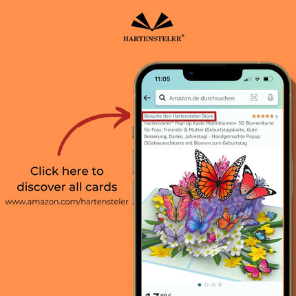 Butterflies in Nature Pop Up Card - 3D Butterfly Card for Wife, Husband, Girlfriend, Mom, Dad, Mother - photo 6