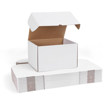 12x9x6 inches White Shipping Boxes pack of 15, Corrugated Cardboard Boxes 12 x 9 x 6 for Packaging Small Business, Moving, Mailing