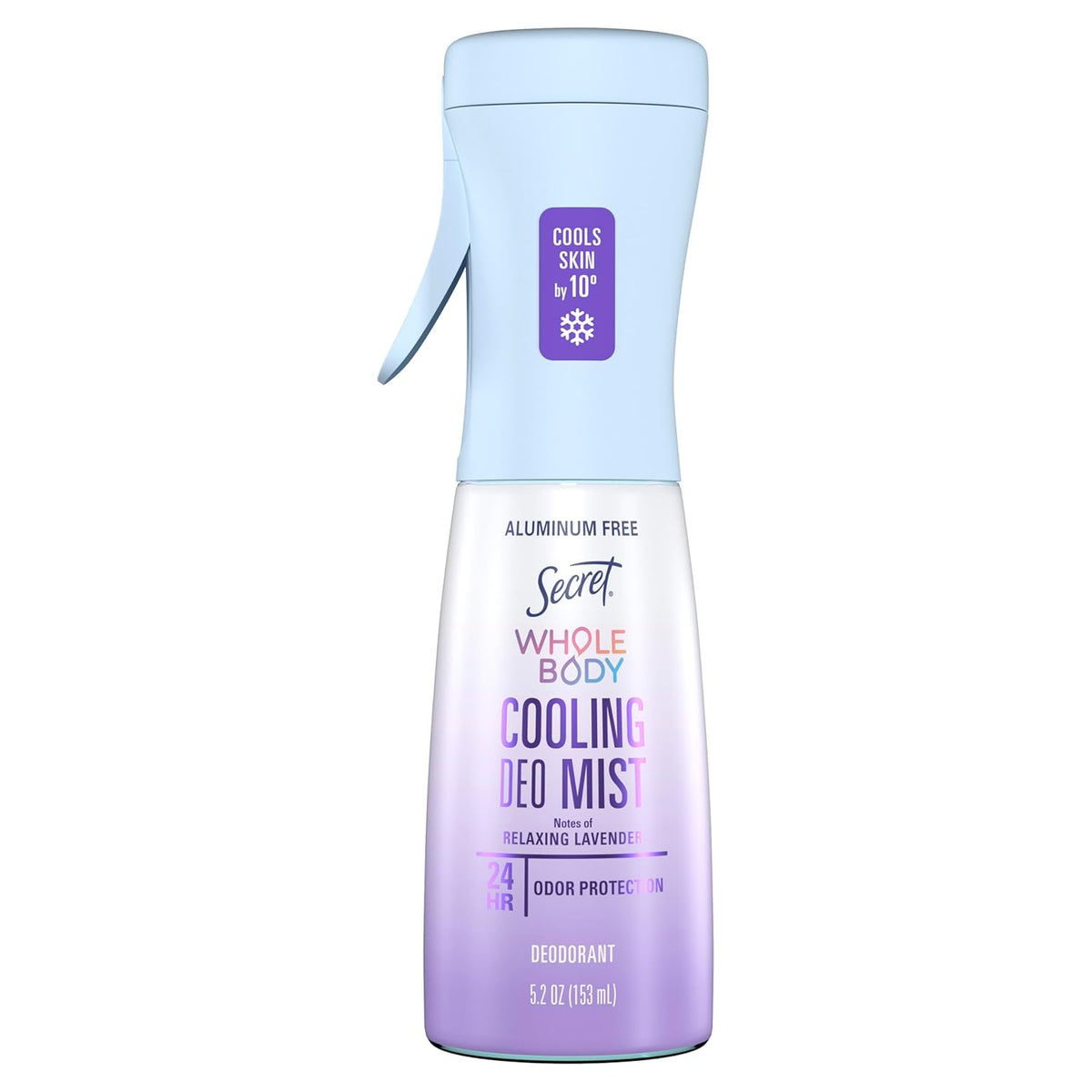 Cooling Aluminum Free Whole Body Deodorant Mist for Women, 24hr Odor Protection, Instant Cooling Relief, Soothes &