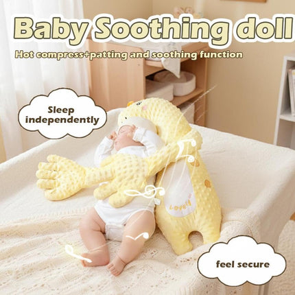 Electric Automatic Patting Device for Soothing & Comfort, Baby Soothers Toys Cute Animal Plush Stuffed Doll Portable Soothing Dolls for Home and Travel
