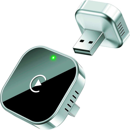 Teeran Wireless CarPlay Adapter for iPhone (2026 Upgraded), Mini Plug & Play for Cars with Factory Wired Apple CarPlay, Fast & Stable Connection, Easy Setup, Wide Vehicle Compatibility (Green)
