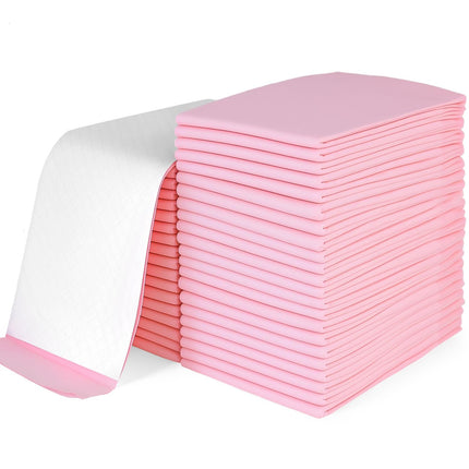 Large Disposable Changing Pads for Baby 24 x 17 Inches - Pink