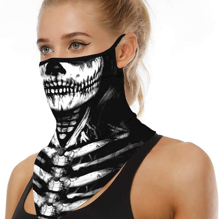 YAYOUREL Neck Gaiter Face Mask Covering Bandanas for Men Women Summer UV Face Scarf Mask Cover Facemask Balaclava Headbands