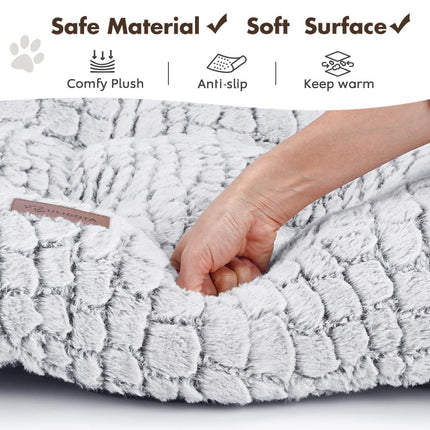Cama para perro pequeño para jaula, colchoneta blanca 24"x18"