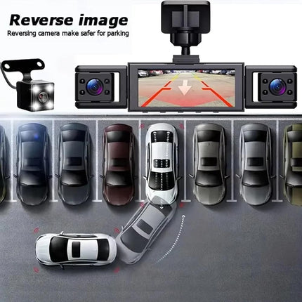 Dash Camera for Car Dash Cam Front Rear Left Right 4-Channel Dashcam 2K Full HD, 360° All-Round Protection, Car Security Video Recording, Night Vision, G-Sensor, Loop Recording