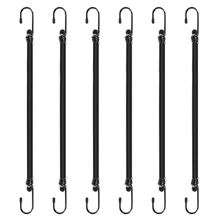 Bungee Cords with Hooks 8 Pack Bungee Cord Includes 12 inches, 18 inches, 24 inches, 36 inches for Bundling Items, Fixing Tarps, Tents, and Carrying Luggage