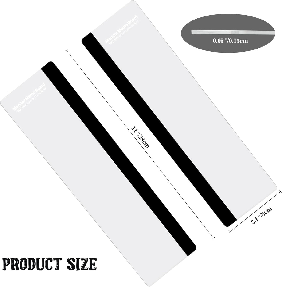 Office Desk Accessories 2pcs Computer Monitor Memo Board Message Board Supplies for Women Men Sticky - photo 3