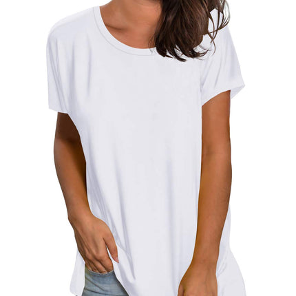 Womens Loose Fit Tshirts Short Sleeve Summer Tops Casual Workout Yoga Tunic T Shirts Tops