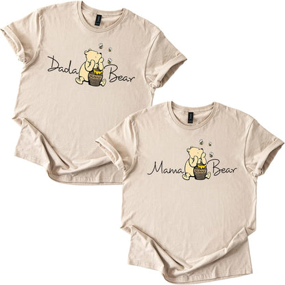 Dada Bear Honey Bear Unisex T-Shirt, Sand, X-Large