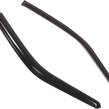 TuningPros Outside Mount Window Vent Visors Rain Guards Compatible with Toyota Tercel 1995-1999 | Side Window Wind Deflectors Rain Shields | Black Tinted, 2 Pcs Set, BGWV-456