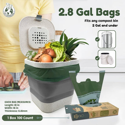 Heavy Dootie Bags with EZ Tie Handles. Clean and Convenient for Pet Dog Poop, Cat Litter. Multi-Use. Great for Swivel Bin and Scoopers. Made with Cornstarch. Strong, Leakproof and Very Large
