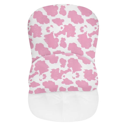 XYZCANDO Pink Cow Print Cover for Baby Nest for Newborn & Infant Lounger Slipcover Elastic Fabric Nest Cover Fits Most Loungers