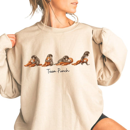 Team Punch Shirts, Baby Monkey Punch Drinking Iced Coffee T-Shirt, Stay Kind Shirts, Monkey Punc h Sweatshirt