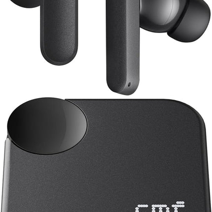 CMF Buds 2a Wireless Earbuds Active Noise Cancelling 42dB Hybrid ANC Bluetooth Headphones, 12.4mm Dynamic Driver for Big Bass, 4 Mic Clear Calls, Sport Ear Buds for iPhone, Android, Dark Grey