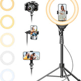 12'' LED Ring Light with 62'' Tripod Stand