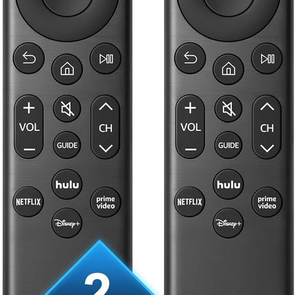 【2 Pack】 Voice Remote Replacement for Samsung-TV-Remote-Control, Compatible with All Samsung Frame Neo QLED UHD 4K 8K Series Smart TVs with Voice Control and 2-Year Warranty