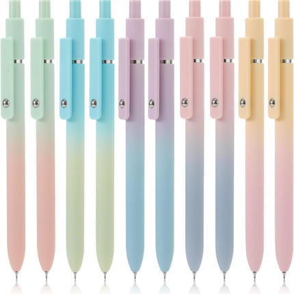 10pcs Gel Pens Black Ink Medium Point 0.7mm Pens Smooth Writing High-End Series Cute Ballpoint for Journaling Note Taking, Office School Supplies Gifts for Women and Men