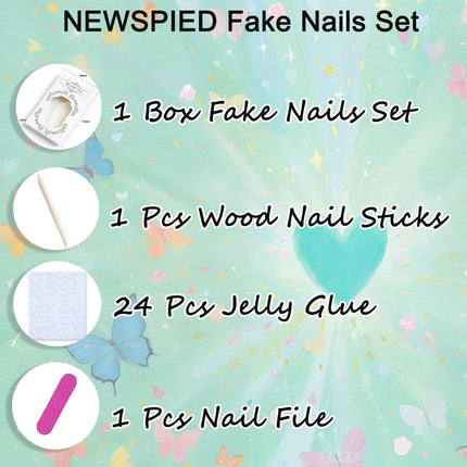 Summer Beach Press on Nails Short Almond 24Pcs Floral False Nails with 3D Ocean Seashell Turtle Starfish Design Cute Fake Nails Blue Sea Acrylic Nails Full Cover Glue on Nail for Women Spring Nail DIY