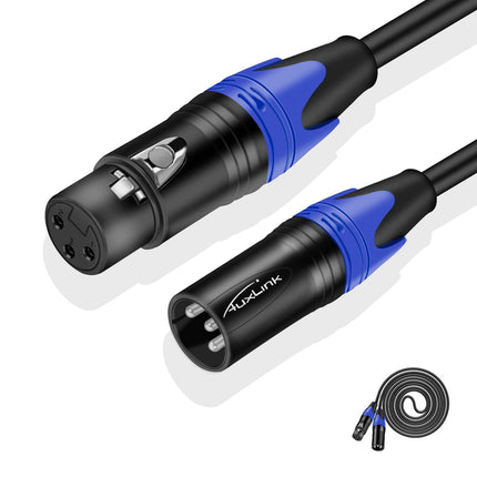 XLR Cable, XLR Microphone Cable Male to Female 25ft 2 Pack