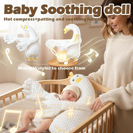 Electric Automatic Patting Device for Soothing & Comfort, Baby Soothers Toys Cute Animal Plush Stuffed Doll Portable Soothing Dolls for Home and Travel