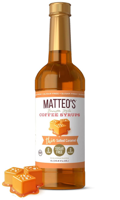 Salted Caramel Sugar-Free Coffee Syrup, 33.8 oz