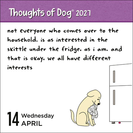 Thoughts of Dog 2027 Day-to-Day Calendar
