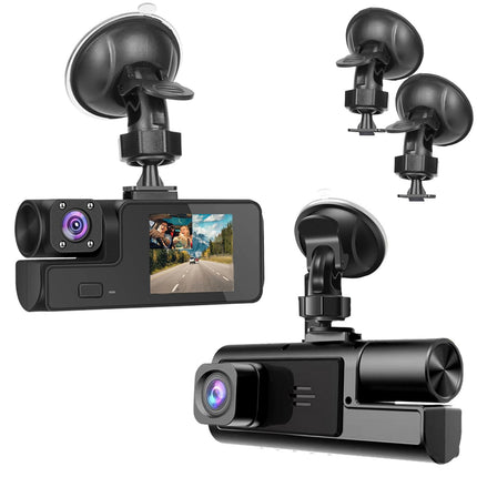 1080P Dual Dash Camera for Car Front and Inside Dashcam Car Security Video Recorder,170°Wide Angle Vehicle Cam,WDR,G-Sensor,Loop Recording,Night Vision (Dual Dash Cam Without Card)