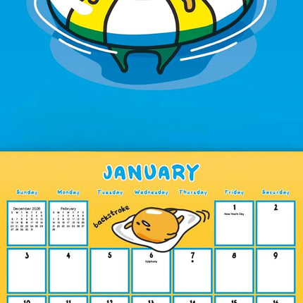 2027 Gudetama Wall Calendar