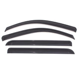 Outside Mount Rain Guards For 2015 - 2026 Ford F-150; 2017 - 2026 F-150 Raptor, F-250, F-350 SD, SUPERCREW ONLY | Window Vent Visors, 4 pcs. - Smoke | 94975