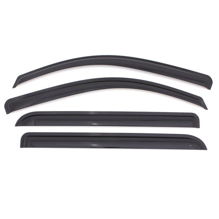 Outside Mount Rain Guards For 2015 - 2026 Ford F-150; 2017 - 2026 F-150 Raptor, F-250, F-350 SD, SUPERCREW ONLY | Window Vent Visors, 4 pcs. - Smoke | 94975