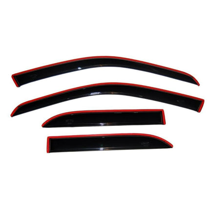 AVS] In-Channel Rain Guards For 2016 - 2023 Toyota Tacoma DOUBLE/EXT CAB ONLY | Window Vent Visors, 4 pcs. - Smoke | 194768