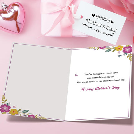Happy Mothers Day Card for Aunt, Aunt Mother's Day Ideas Gifts from Niece Nephew, Best Auntie Gifts