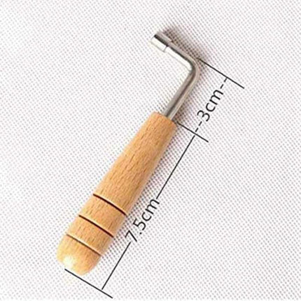 Lyre Harp Tuning Pins, String Anchor Hardware Kit: Tuning Pin Nails-Rivets Set | 40 Pins + 40 Rivets with L-Shape Tuning Wrench | For Small Lyre Harp/Stringed Instrument Tuning Repair Setup (as shown)