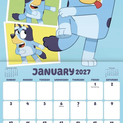 2027 Bluey Mini Calendar
