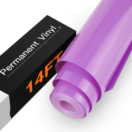 Matte Black Permanent Vinyl Roll, 12" x14FT, for Car Decals & Signs