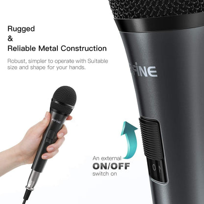Wired Dynamic Karaoke Vocal Microphone with 14.8 ft Cable - photo 5