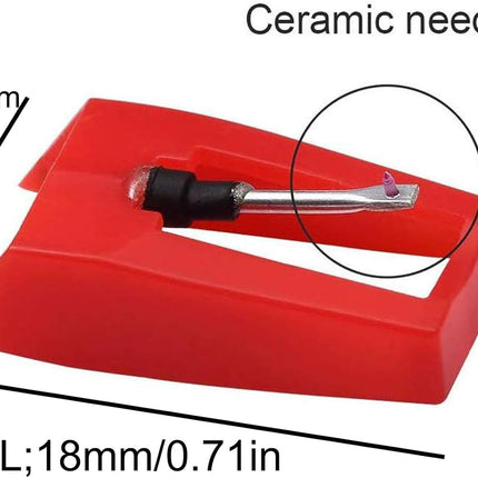 4 Pack Ruby Record Player Needle Turntable Stylus Replacement for ION Jenson Crosley Victrola Sylvania Turntable Phonograph LP Vinyl Player More Brand