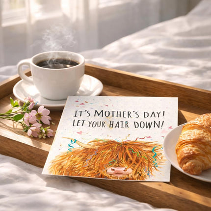 Mothers Day Cards for Mom – Happy Mothers Day Card, Cute Floral Card, Mom Birthday Card from Daughter or Son, Thank You Mom Greeting Card, Unique Gift for Mom