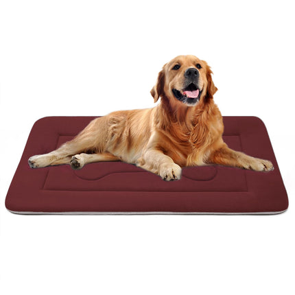 Cama suave para perro grande, almohadilla para jaula de perro de 42 in, base antideslizante, colchón lavable para dormir perros, camas para mascotas, camas para gatos, almohadillas para perreras