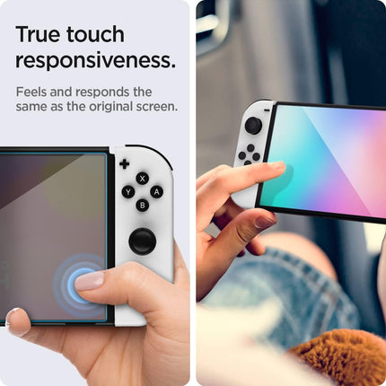 Screen Protector Tempered Glass designed for Nintendo Switch (OLED model) - 2 Pack