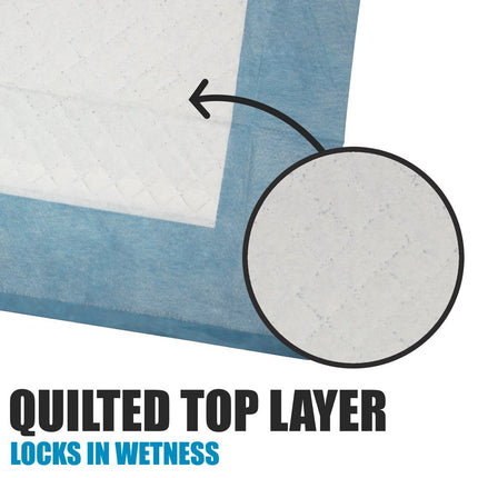 Puppy Pads Leak-Proof 100 Count 22"x 22" - Absorbent Pee Pads for Dogs with 6-Layer Design, Rapid Dry - photo 3