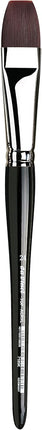 da Vinci Oil & Acrylic Series 7782 Top Acryl Paint Brush, Round White Synthetic with Long Natural Polished Handle, Size 2 (7782-02)