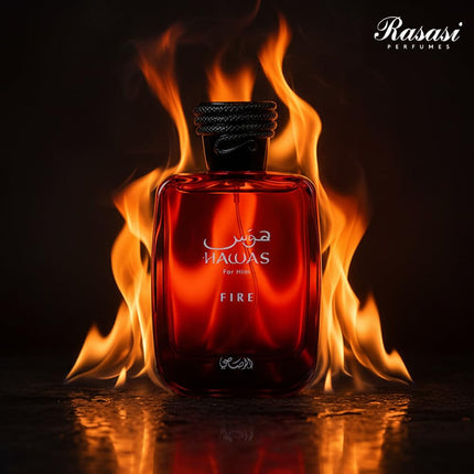 Hawas Fire Eau De Parfum Spray 100ML(3.4 Oz) - Bold Long Lasting Arabian Perfume For Men With A Fiery - photo 6